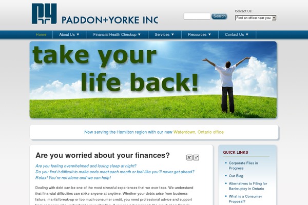 paddonyorke.com site used Paddonyorke