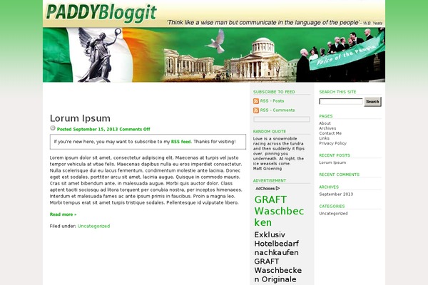 paddybloggit.com site used Paddybloggit