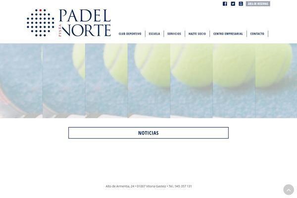 padelpistanorte.com site used Padelnorte