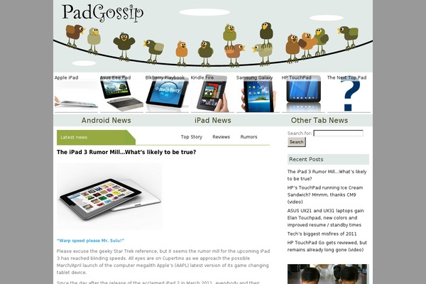 padgossip.com site used Pad