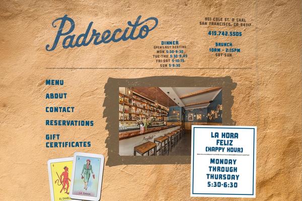 padrecitosf.com site used Padrecito