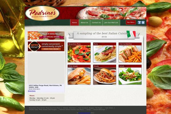 padrinospizza.biz site used Xpresstemplate