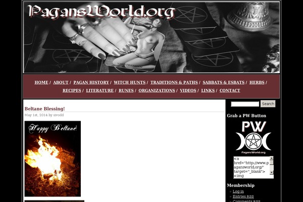 pagansworld.org site used Pagansworld