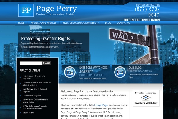 pageperry.com site used Pageperry