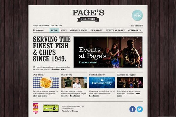 pagesfishandchips.com site used Pages