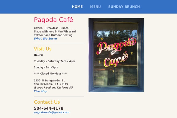 pagodacafe.net site used Pagoda