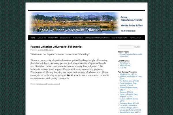 Twenty Ten theme site design template sample