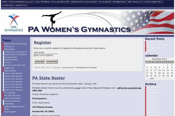 pagymnastics.com site used Atahualpa 3.4.4