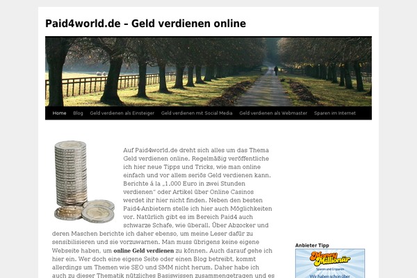 WordPress website example screenshot
