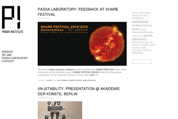 paidia-institute.org site used Shiro