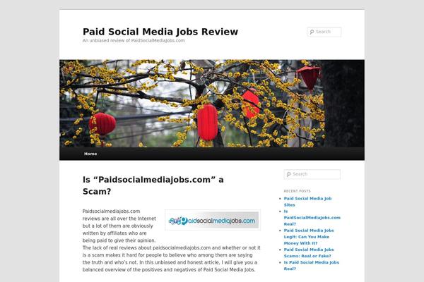 Twenty Eleven theme site design template sample