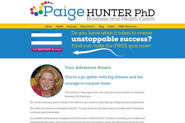 paigehunter.com site used Paigehunter-child-theme