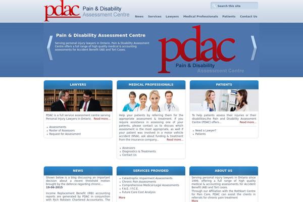 painanddisability.ca site used Pdac