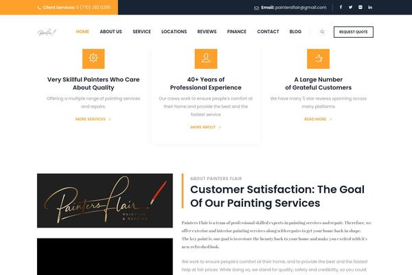 Prorange theme site design template sample