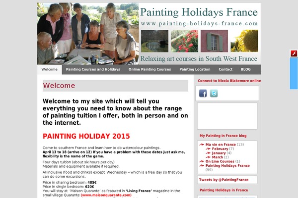 painting-holidays-france.com site used Nicolasun2