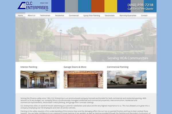 Clc theme site design template sample