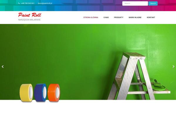 paintroll.pl site used Painting-company