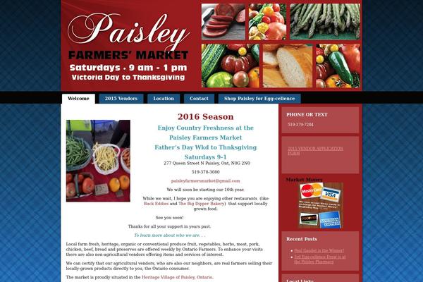 paisleyfarmersmarket.ca site used Pfm