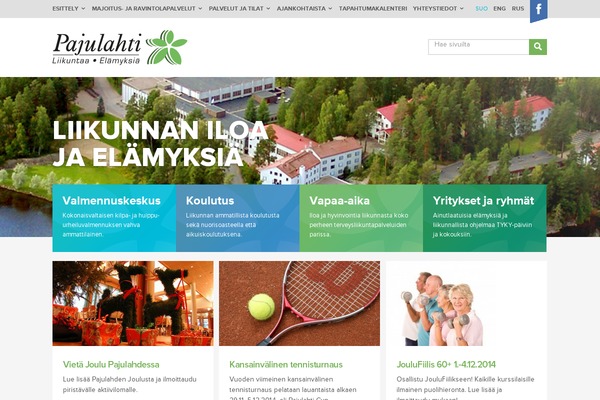 pajulahti.com site used Framework