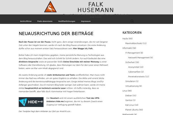 paketsequenz.de site used Falksblog