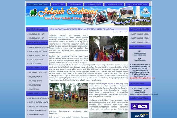 pakettourbelitung.com site used Wordpress_blog_theme_020