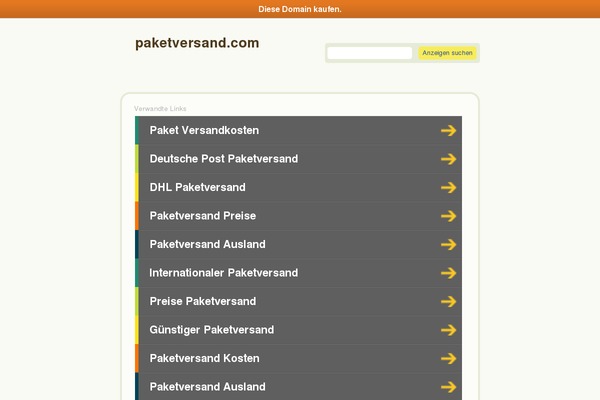 paketversand.com site used Brownbound