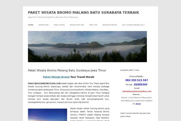 Site using TablePress plugin