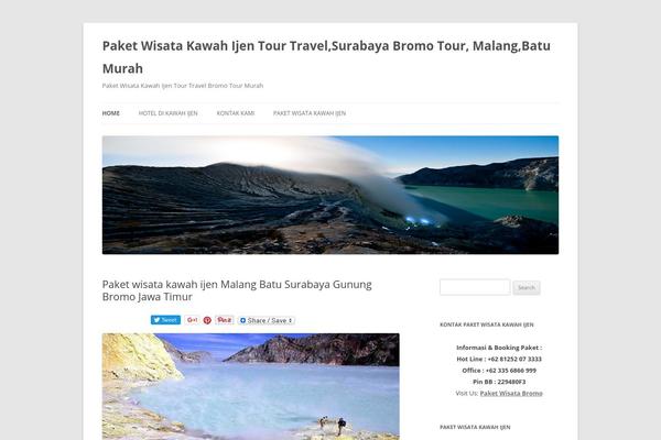 Twenty Twelve theme site design template sample