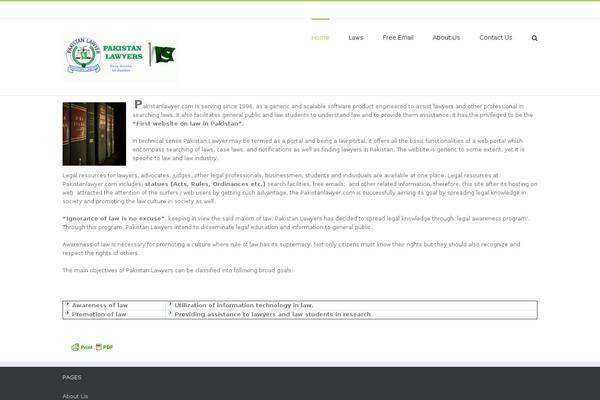 WordPress website example screenshot