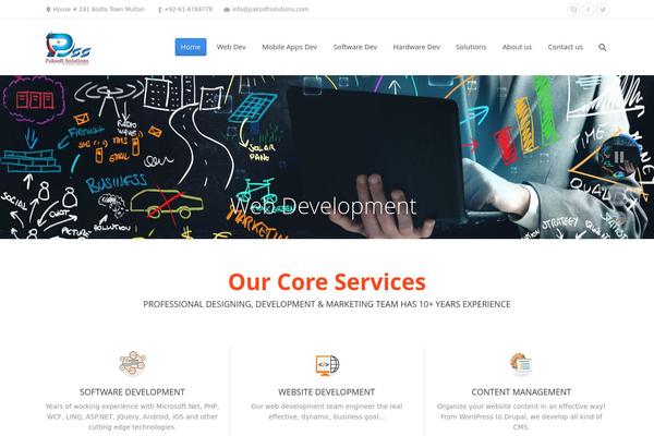 The7 theme site design template sample