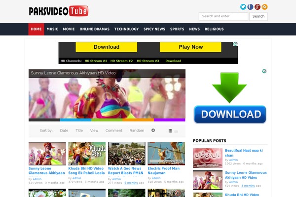 paksvideo.com site used Paksfile