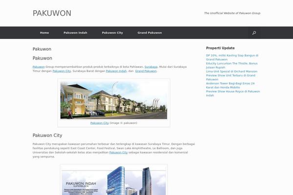 Vantage theme site design template sample