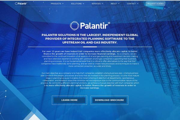palantirsolutions.com site used Palantir