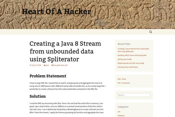 WordPress website example screenshot