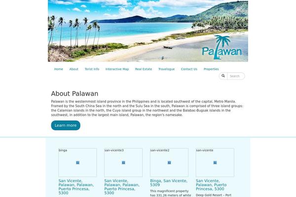 palawan.com site used Palawan