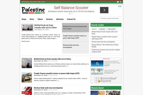 palestine.com site used Palestine