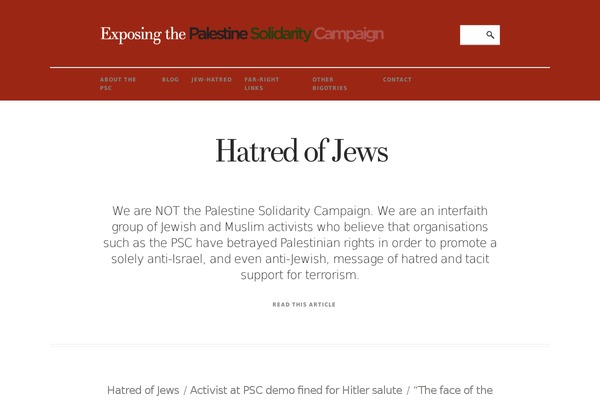 palestinesolidaritycampaign.com site used Wordpress-for-writers