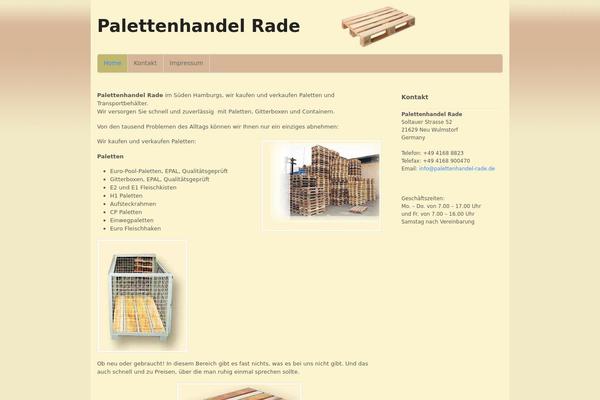 palettenhandel-rade.de site used Canvas
