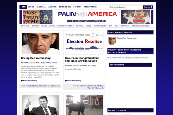 palin4america.com site used Gazette