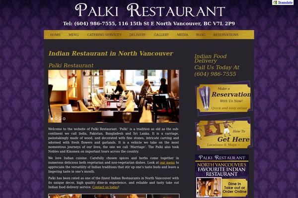 palkirestaurant.com site used Palki