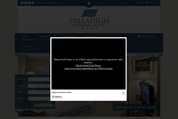 palladiumhotel.com.uy site used Nice Hotel