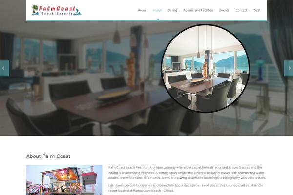 Accommodation theme site design template sample