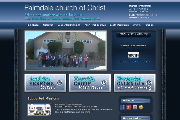 palmdalecoc.org site used Church-wp58