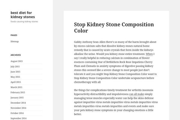 Twenty Fifteen theme site design template sample