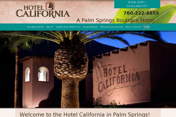 Hotelcalifornia theme site design template sample