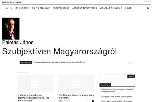 Newspaper theme site design template sample