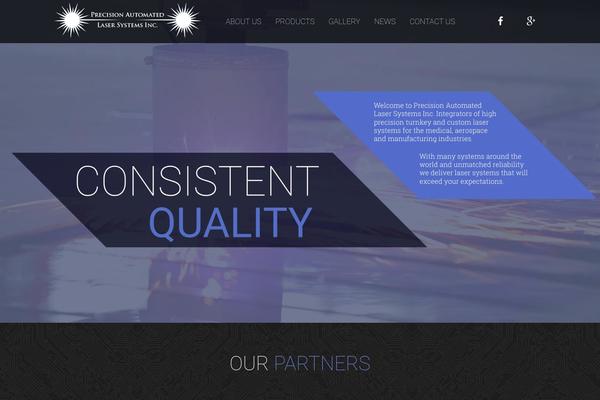 Laser theme site design template sample