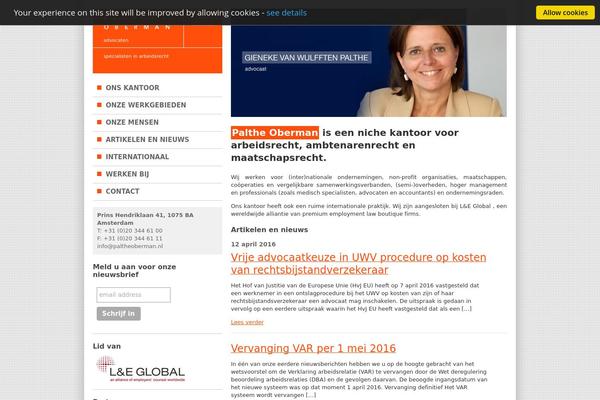 paltheoberman.nl site used Paltheoberman