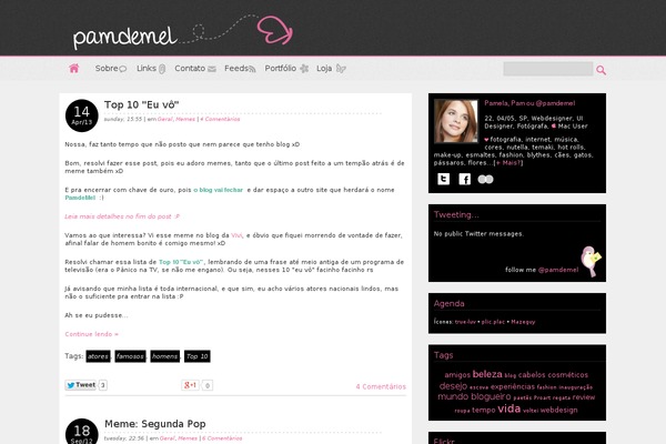 pamdemel.com site used Blackpink