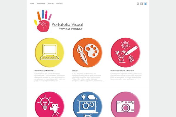 Gridportfolio theme site design template sample